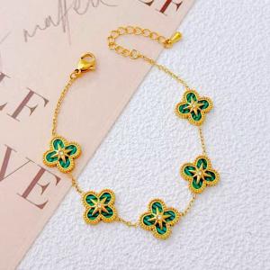 Stainless Steel Gold-plating Bracelet - KB211288-SXSJ