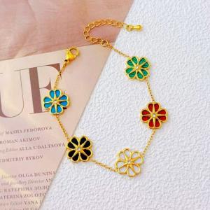 Stainless Steel Gold-plating Bracelet - KB211296-SXSJ