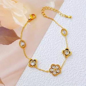 Stainless Steel Gold-plating Bracelet - KB211305-SXSJ