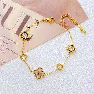 Stainless Steel Gold-plating Bracelet - KB211306-SXSJ