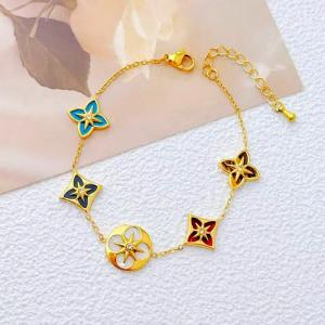 Stainless Steel Gold-plating Bracelet - KB211310-SXSJ