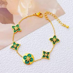 Stainless Steel Gold-plating Bracelet - KB211311-SXSJ