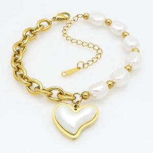Stainless Steel Gold-plating Bracelet - KB211337-HM