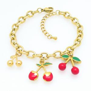 Stainless Steel Gold-plating Bracelet - KB211349-HM