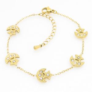 Stainless Steel Gold-plating Bracelet - KB211355-HM