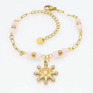 Stainless Steel Gold-plating Bracelet - KB211357-HM