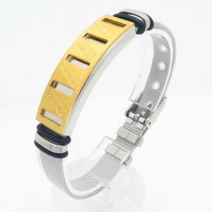 Stainless Steel Gold-plating Bracelet - KB211468-NJ