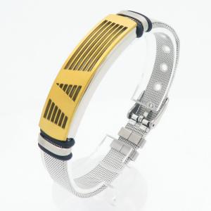 Stainless Steel Gold-plating Bracelet - KB211482-NJ