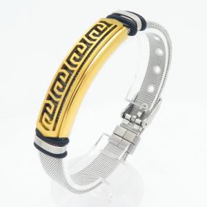 Stainless Steel Gold-plating Bracelet - KB211483-NJ