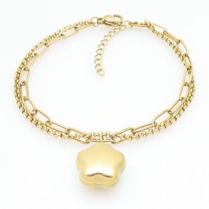 Stainless Steel Gold-plating Bracelet - KB211517-NJ