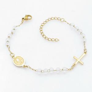 Stainless Rosary Bracelet - KB211529-NJ