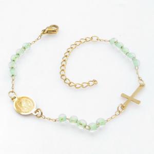 Stainless Rosary Bracelet - KB211530-NJ