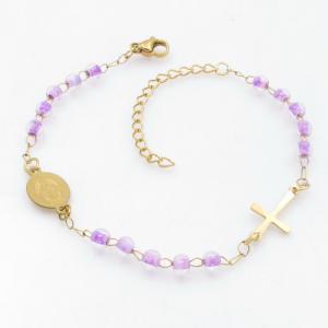 Stainless Rosary Bracelet - KB211531-NJ