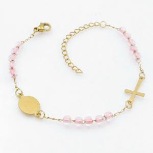 Stainless Rosary Bracelet - KB211532-NJ
