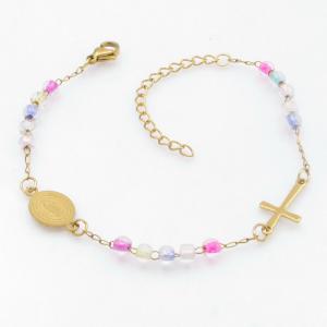 Stainless Rosary Bracelet - KB211533-NJ