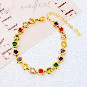 Stainless Steel Stone Bracelet - KB211619-SXSJ