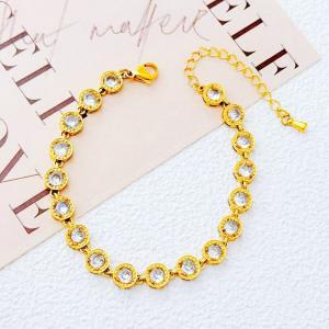 Stainless Steel Stone Bracelet - KB211620-SXSJ