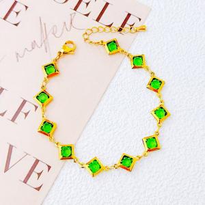 Stainless Steel Stone Bracelet - KB211621-SXSJ