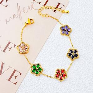 Stainless Steel Stone Bracelet - KB211623-SXSJ