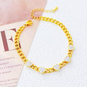 Stainless Steel Stone Bracelet - KB211630-SXSJ