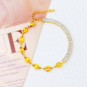 Stainless Steel Stone Bracelet - KB211638-SXSJ