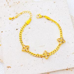 Stainless Steel Stone Bracelet - KB211640-SXSJ