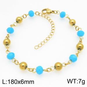 Stainless Steel Gold-plating Bracelet - KB211700-Z