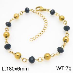 Stainless Steel Gold-plating Bracelet - KB211702-Z