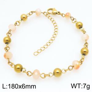 Stainless Steel Gold-plating Bracelet - KB211704-Z