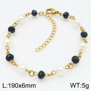 Stainless Steel Gold-plating Bracelet - KB211708-Z