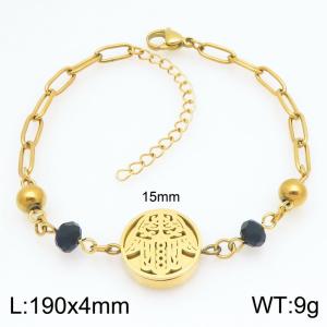 Stainless Steel Gold-plating Bracelet - KB211716-Z