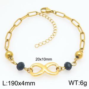 Stainless Steel Gold-plating Bracelet - KB211720-Z