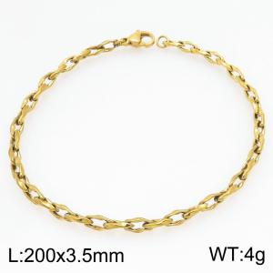 Stainless Steel Gold-plating Bracelet - KB211764-Z