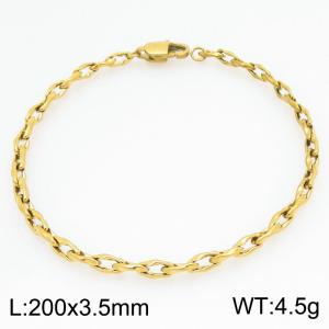 Stainless Steel Gold-plating Bracelet - KB211766-Z