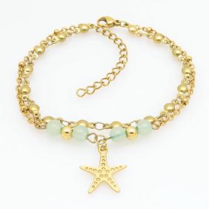 Stainless Steel Gold-plating Bracelet - KB211825-MN