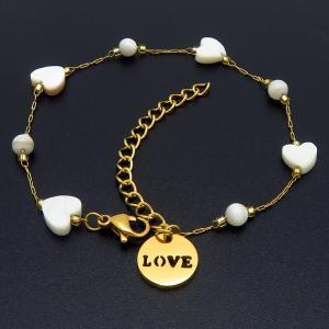 Stainless Steel Gold-plating Bracelet - KB211827-MN