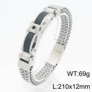 Stainless steel men's bracelet - KB211852-KFC