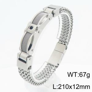 Stainless steel men's bracelet - KB211853-KFC