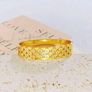Stainless Steel Gold-plating Bangle - KB211899-SXSJ