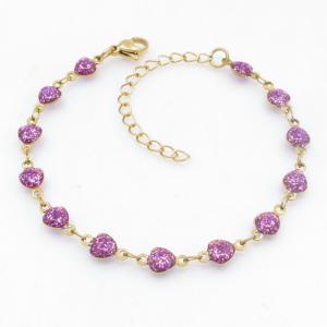 Stainless Steel Gold-plating Bracelet - KB211972-GSD