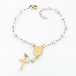 Stainless Rosary Bracelet - KB212001-HDJ