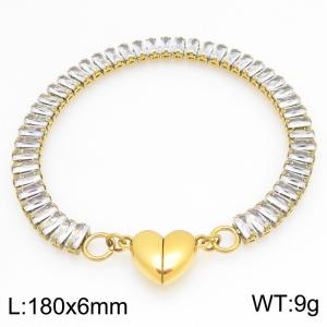 Stainless Steel Stone Bracelet - KB212105-Z