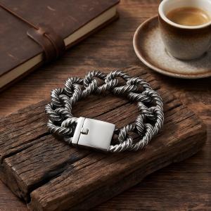Men's jewelry stainless steel cast bracelet suitable for daily wear - KB212324-KJX