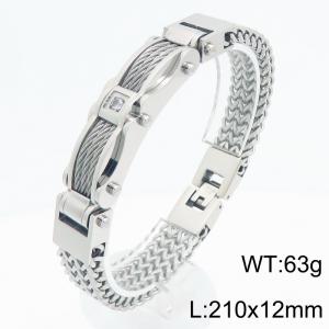 Stainless Steel Bracelet(Men) - KB212607-KFC