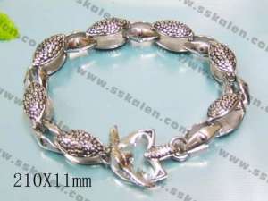 Stainless Steel Bracelet(Men) - KB21263-BD