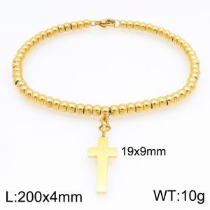 Stainless Steel Gold-plating Bracelet - KB212774-Z