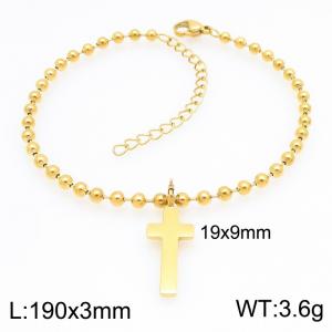 Stainless Steel Gold-plating Bracelet - KB212784-Z
