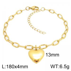 Stainless Steel Gold-plating Bracelet - KB212789-Z