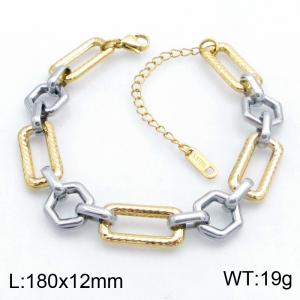 Stainless Steel Gold-plating Bracelet - KB213024-SP