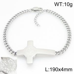Fashion Jewelry Stainless Steel Bracelet Cross Element Accessories - KB213290-KFC